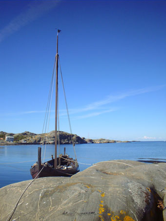 Starkodder moored in the Gothenburg archipelago